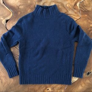J Crew Point Sur Navy Turtleneck Sweater